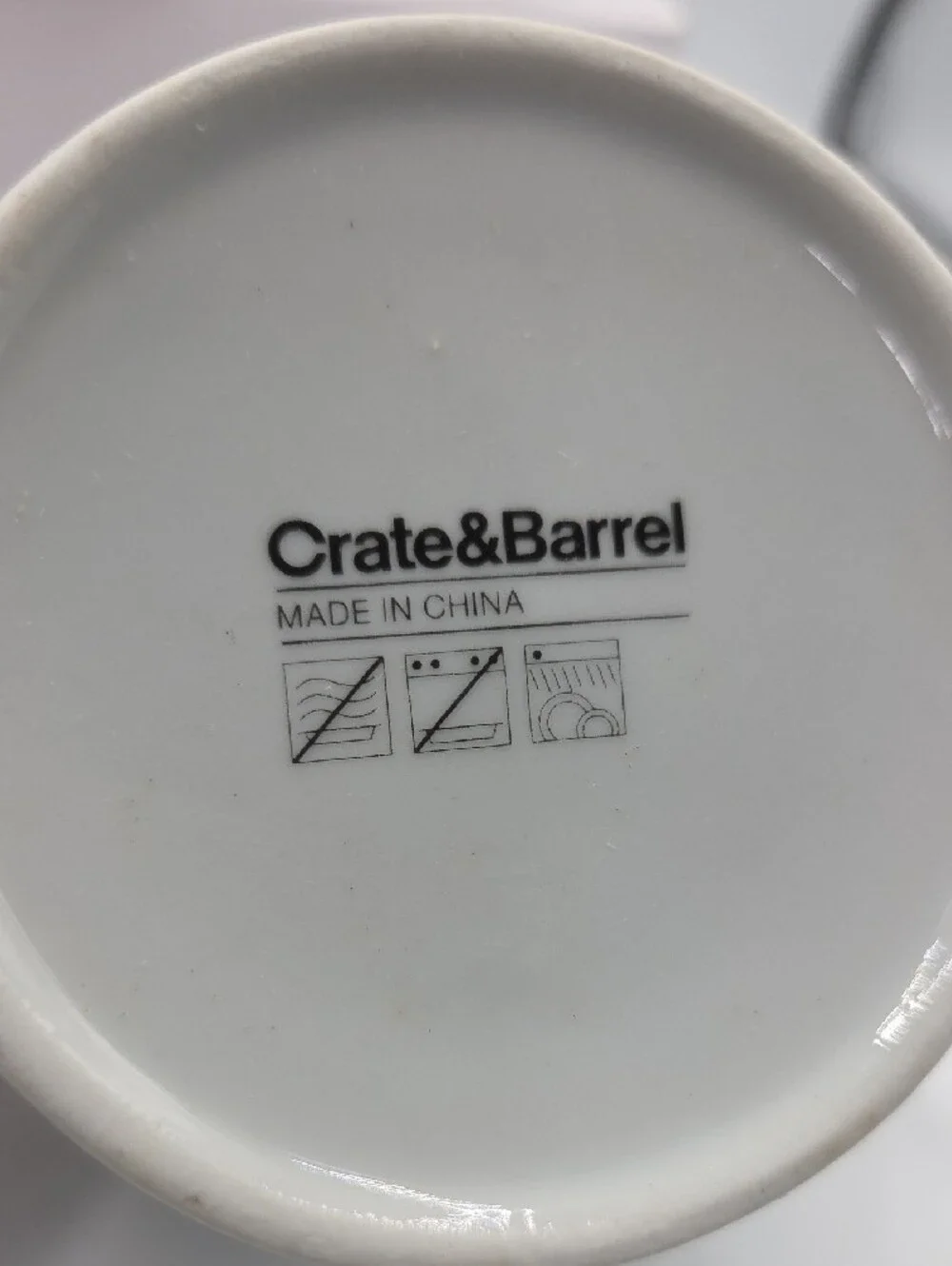 Crate&Barrel white ceramic